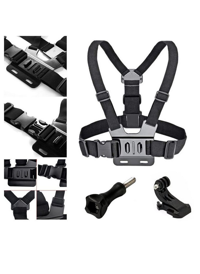 RATSAW - Universal Chest Harness and Head Strap Kit for POV and VLOG Videos  Compatible with iPhone Samsung GoPro Hero 5 to 9 Action Cameras and Cell Phones  Ideal for Video Shooting Accessories - Image 1