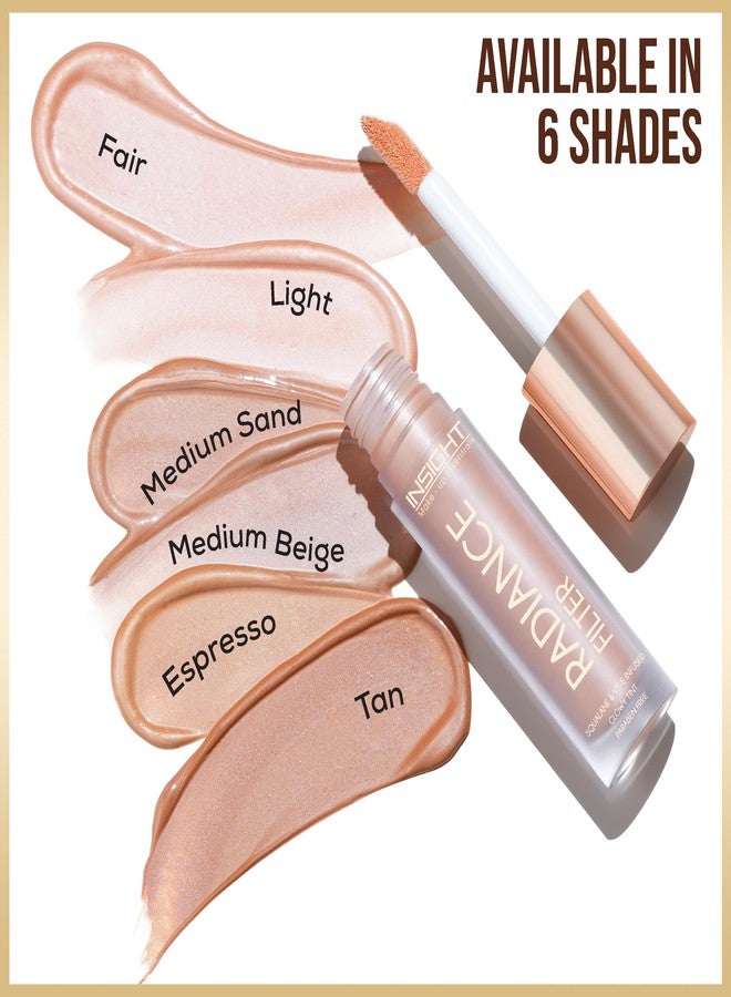 INSIGHT Radiance Filter | Radiant Finish | Infused with Squalane & Vit E | Illuminating Skin Tint Foundation | Comfortable Wear for Everyday Use - (Espresso) 11g - Image 4