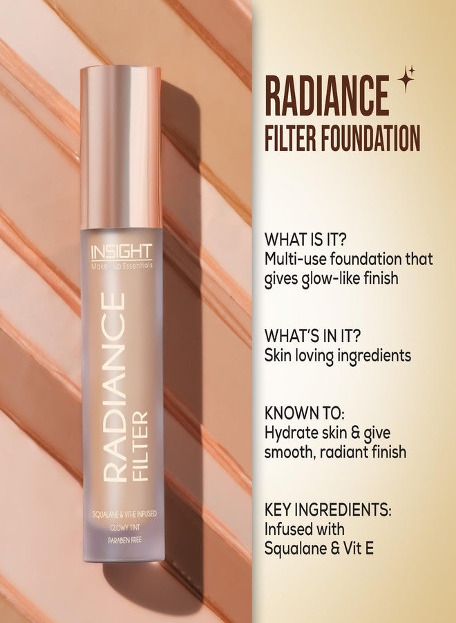 INSIGHT Radiance Filter | Radiant Finish | Infused with Squalane & Vit E | Illuminating Skin Tint Foundation | Comfortable Wear for Everyday Use - (Espresso) 11g - Image 3
