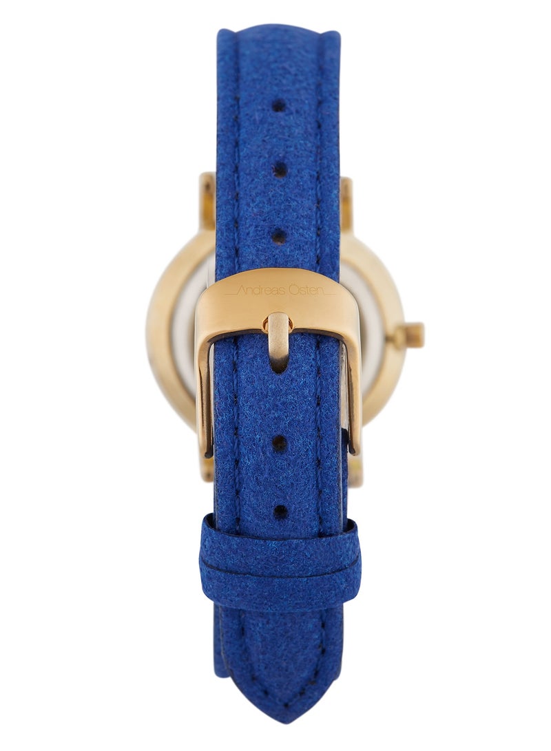 Andreas Osten Andreas Osten Ladies Analog Watch with Blue Leather Band, AO-248  - Image 2