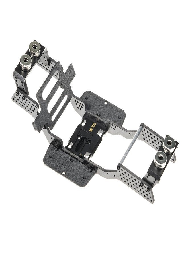 RampCrab Carbon Fiber Chassis Kit for SCX24, 7° Angled Skid, LCG Chassis Kit for Axial SCX24 C10, JLU, Bronco, Deadbolt - Image 1