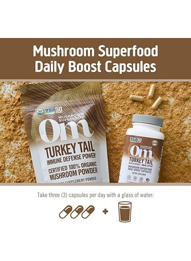 OM Mushroom Superfood Turkey Tail Mushroom Superfood 90Vcaps - Image 5