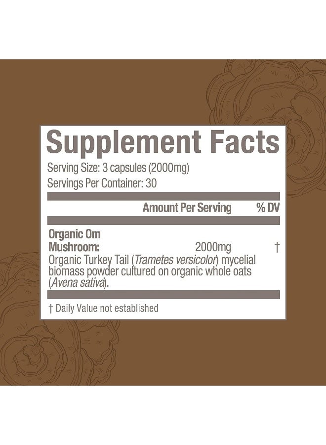 OM Mushroom Superfood Turkey Tail Mushroom Superfood 90Vcaps - Image 1