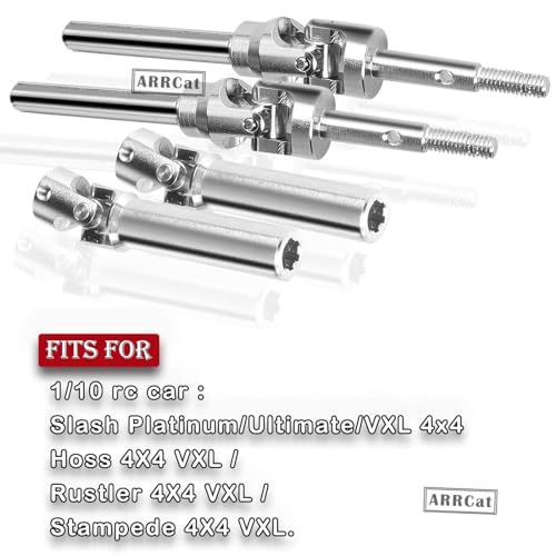 ARRCat Stainless Steel Rear Drive Shaft CVD for 110 Rustler VXL 4X4 2WDStampede VXL 4X4 2WDHoss VXL 4X4 2WDSlash PlatinumUltimateVXL 4x4 2WD RC CarARRCat Upgrades Part - Image 5