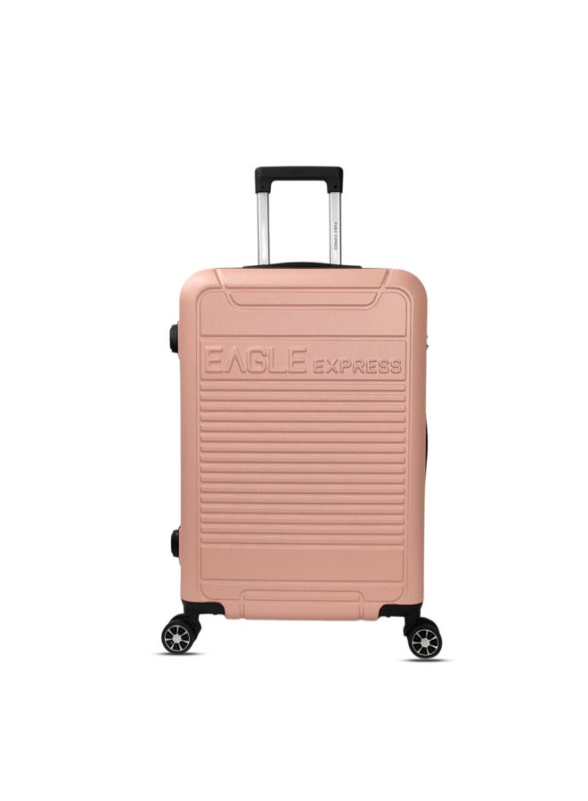 Eagle Express 3-Piece Defender Telescopic Handle ABS Hard Luggage Set Pink 76 x 30 x 49 cm 300100 - Image 2