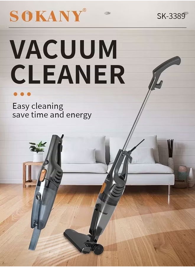 sokany 5M Corded Upright Vacuum Cleaner, 1000W Vacuum Cleaner with Multifunction Lightweight, Handheld Stick Cleaner for Hard Floor, Carpet, Pet Hair, SK-3389 (Black)  - Image 2