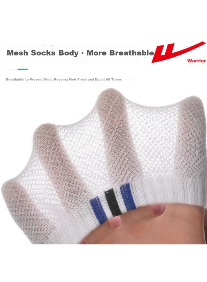 Pull Back Warrior Men's Short Socks Summer Thin 7a Antibacterial Deodorant Sweat-absorbing Cotton Sports Socks 6 Pairs Low-cut Summer Socks - Image 2