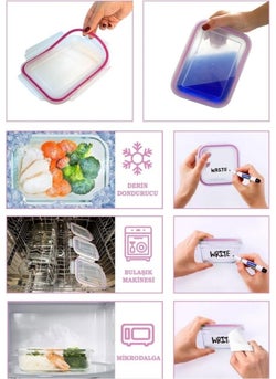 Glasslock 4 قطع حاوية تخزين زجاجية مربعة 4 قطع مربعة  - Image 2