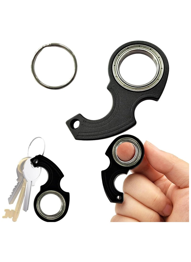 RATSAW - Keychain Spinner Multifunctional Portable Fidget Spinning Toy Newfangled Coping with Stress Rotating Key Ring Boutique Simple Key Accessories Gift for Finger Exercise - Image 1