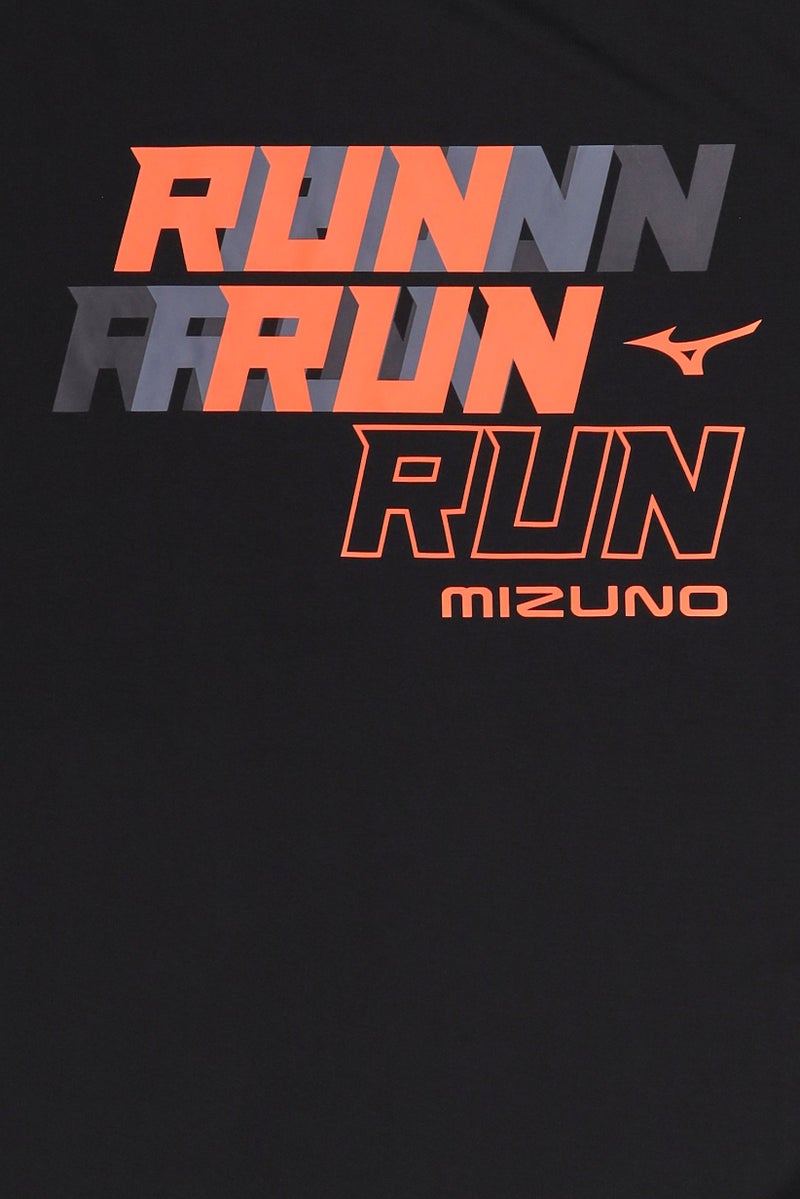 Mizuno Men Sportswear Fit Short Sleeve Running T-Shirt, Black - Image 5