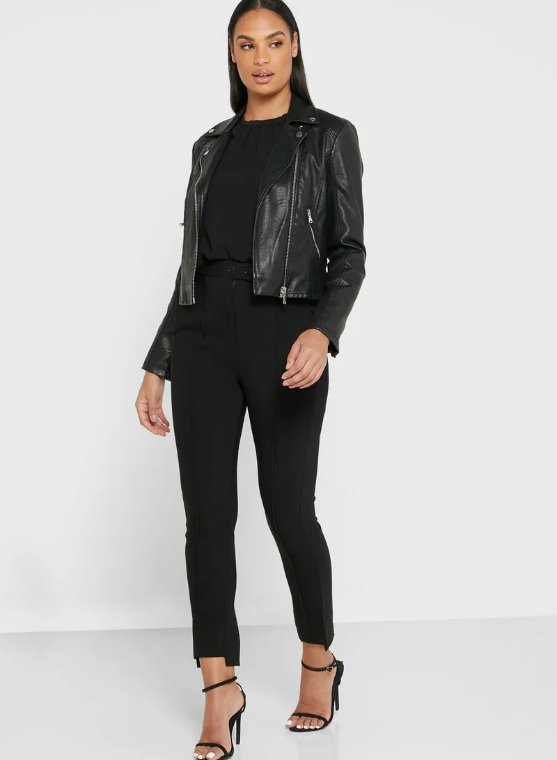 VERO MODA Round Neck Mesh Top
