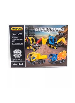Generic Metal construction set, 4-in-1 vehicle set with 437 pieces, for ages 6-12+  - Image 5