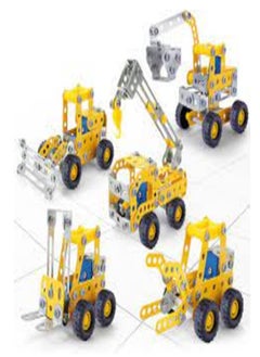 Generic Metal construction set, 4-in-1 vehicle set with 437 pieces, for ages 6-12+  - Image 4