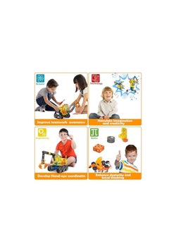 Generic Metal construction set, 4-in-1 vehicle set with 437 pieces, for ages 6-12+  - Image 3