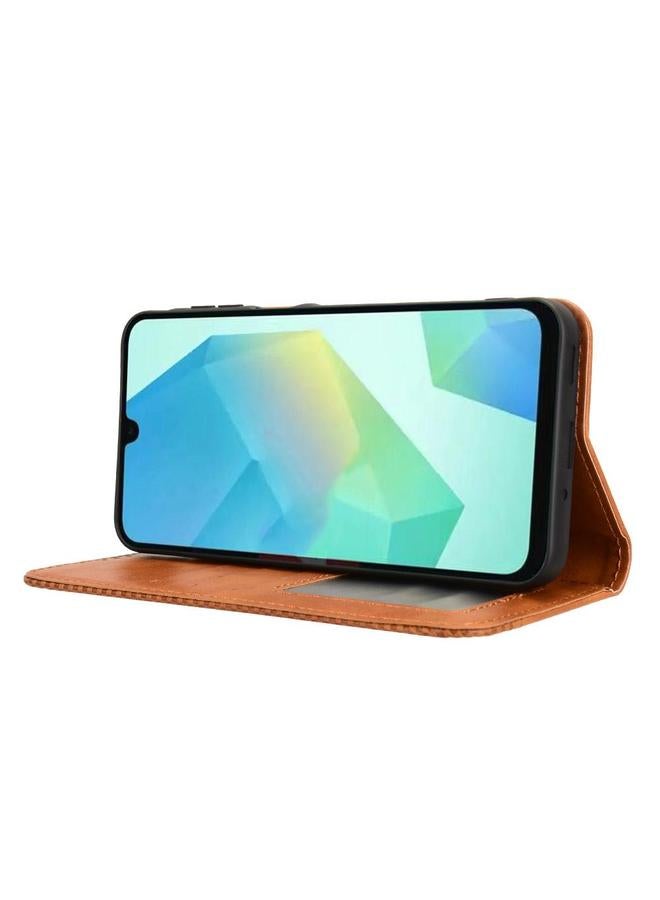 اس-توب جراب لهاتف Samsung Galaxy A16 5G مصنوع من الجلد بمشبك مغناطيسي بتصميم كلاسيكي - Image 5