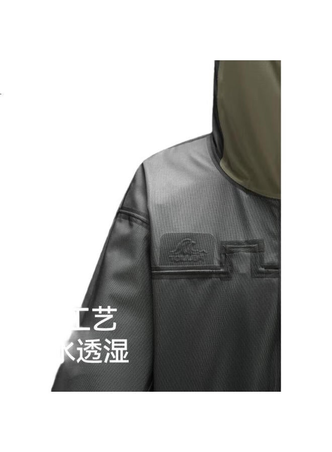 Pelliot [Mountain Shell Pro] Outdoor Hardshell Jacket Men Women Waterproof Summer Climbing Outerwear 124301006 Black Grey Xs - Image 3