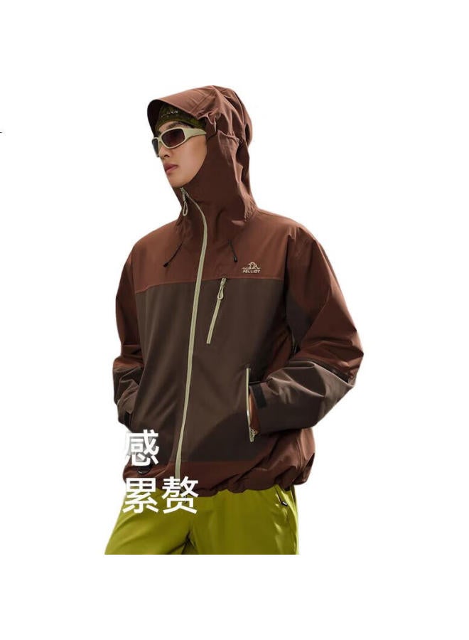 Pelliot [Mountain Shell Pro] Outdoor Hardshell Jacket Men Women Waterproof Summer Climbing Outerwear 124301006 Black Grey Xs - Image 1