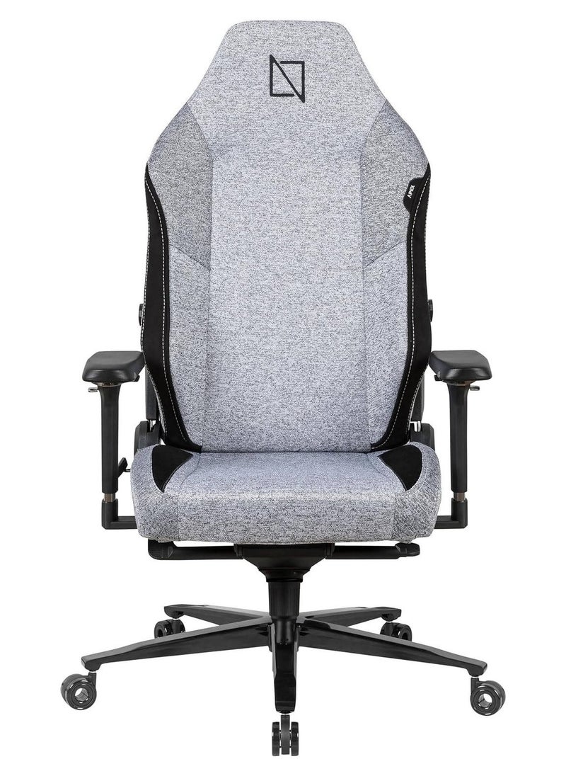navo - Apex Pro Max Ultra Weave High Back Gaming Chair, Lumbar Support, 4D Armrests, Magnetic Headrest, 155° Backrest Recline, 180kg Weight Capacity, Ultra Grey | APEX-PROMAX-UG - Image 1