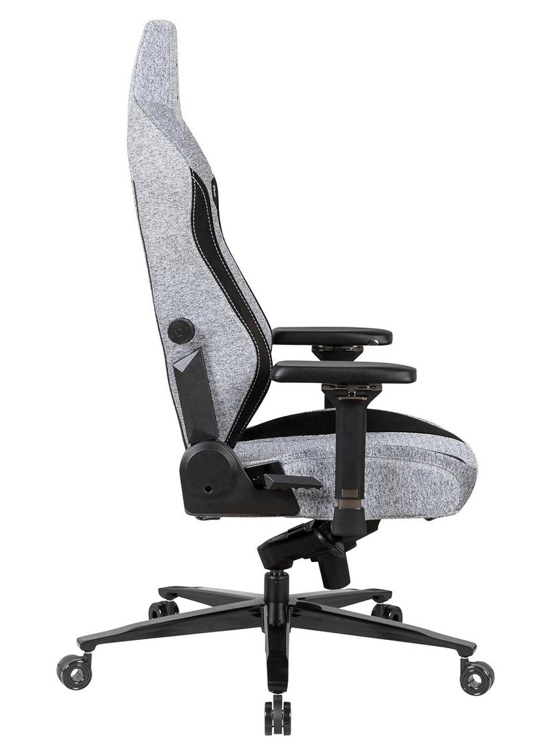 navo - Apex Pro Max Ultra Weave High Back Gaming Chair, Lumbar Support, 4D Armrests, Magnetic Headrest, 155° Backrest Recline, 180kg Weight Capacity, Ultra Grey | APEX-PROMAX-UG - Image 1