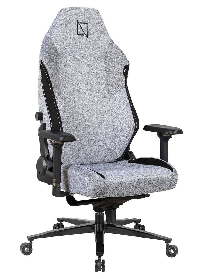 navo - Apex Pro Max Ultra Weave High Back Gaming Chair, Lumbar Support, 4D Armrests, Magnetic Headrest, 155° Backrest Recline, 180kg Weight Capacity, Ultra Grey | APEX-PROMAX-UG - Image 1