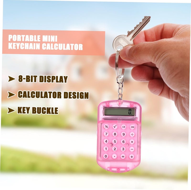 3pcs Portable Pocket Electronic Calculator with Display for Students Home and Office Use - Image 3