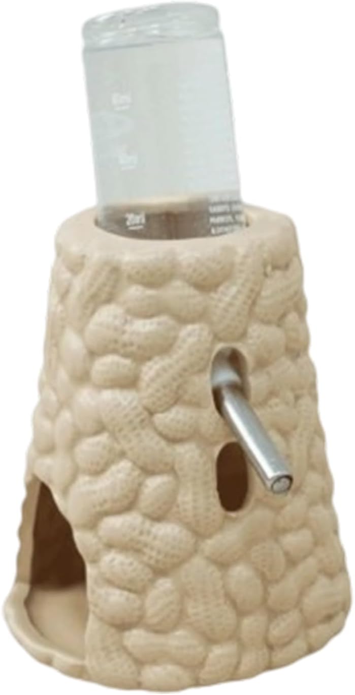 Automatic Leak Water Dispenser for Hamster and Small Animals Hanging Cage Feeder with Large Capacity Leak Ceramic Water Bottle for Hamsters - Image 1
