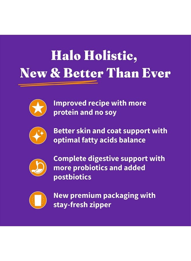 Halo Holistic Indoor Cat Food Dry, Grain Free Cage-free Chicken Recipe for healthy weight support, Complete Digestive Health, Dry Cat Food Bag, Adult Formula, 10-lb Bag - Image 3