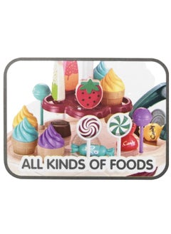 Rolly Toys HOME CANDY ICE CREAM CART TROLLEY PLAYSET EARLY LEARNING PRETEND TOY FOR KIDS WITH LIGHT & MUSIC  - Image 3
