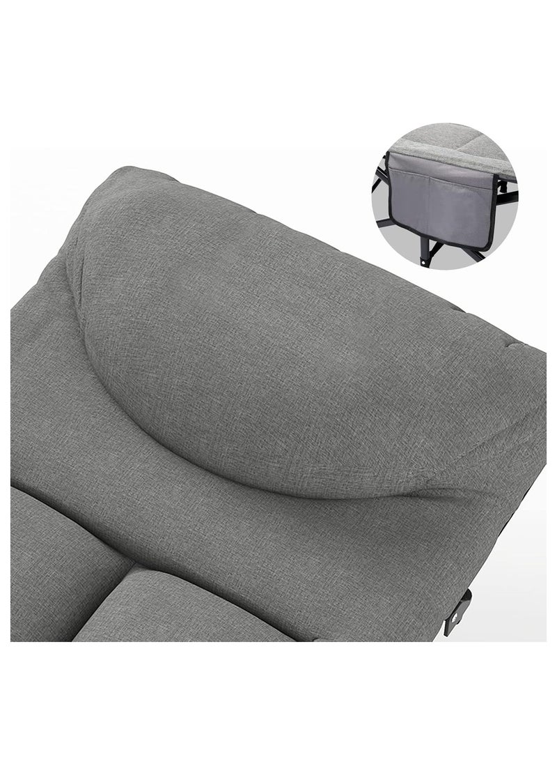 SMART HOME - Folding sofa and bed 190x71x36 cm with iron base and high quality Oxford cloth, equipped with a non-slip plastic base to ensure extra stability and perfect comfort at all times - Image 1