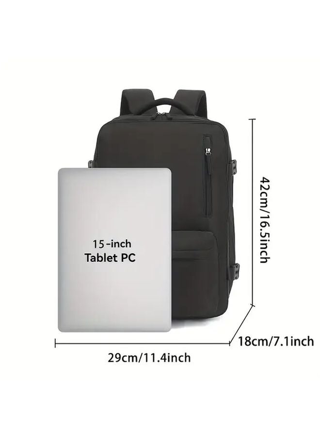 Pink 15 Inch Laptop Backpack For Women With Shoe Compartment Travel Approved - Image 3