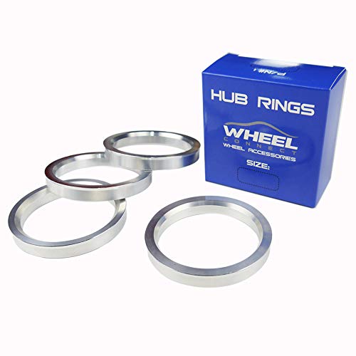 WHEEL CONNECT Hub Centric Rings,75.1 to 66.6, Aluminium Alloy Hubrings,66.56 to 75.1, Set of 4,O.D:75.1-I.D:66.6 mm. A - Image 1