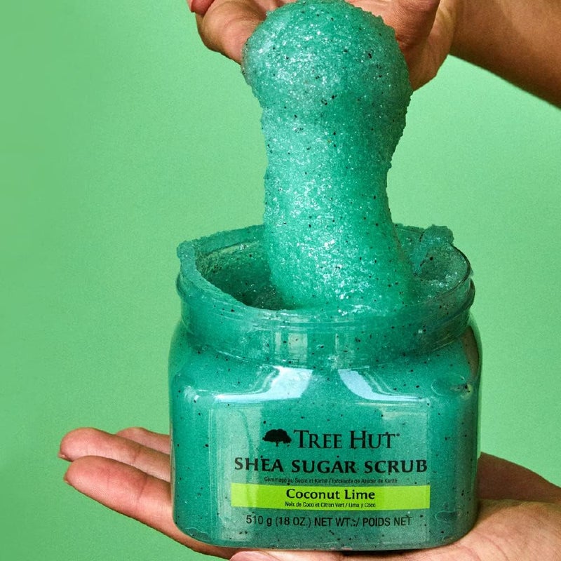 Tree Hut Shea Sugar Scrub Coconut Lime (510g 18 Oz) - Exfoliating Body Scrub for Soft and Glowing Skin - Image 2