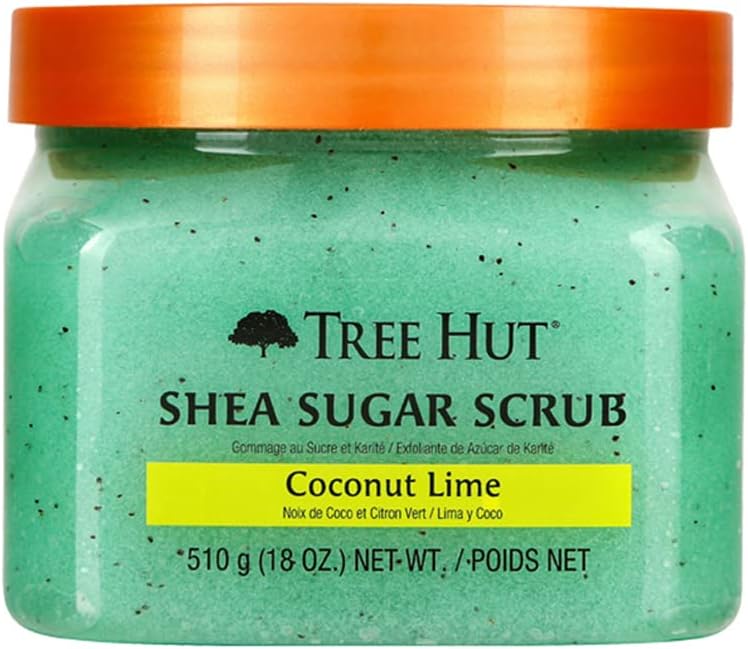 Tree Hut Shea Sugar Scrub Coconut Lime (510g 18 Oz) - Exfoliating Body Scrub for Soft and Glowing Skin - Image 1