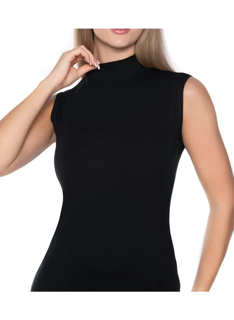 Yıldız 2295 Women's Lycra Zero Sleeve Turtleneck Undershirt 3 Pieces
