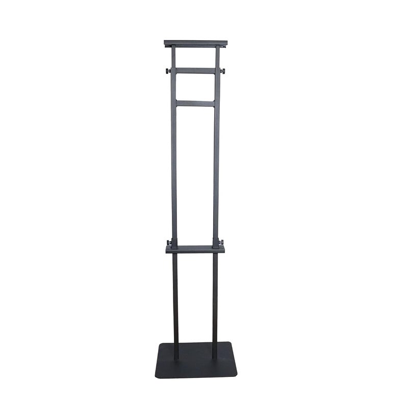 OBASIX ® Height Adjustabe Metal Display Stand for Commercial Advertisement Poster Stand Restaurants Menu | Powder Coated Black - Image 2