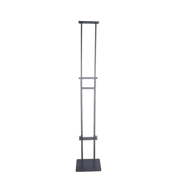 OBASIX ® Height Adjustabe Metal Display Stand for Commercial Advertisement Poster Stand Restaurants Menu | Powder Coated Black - Image 3
