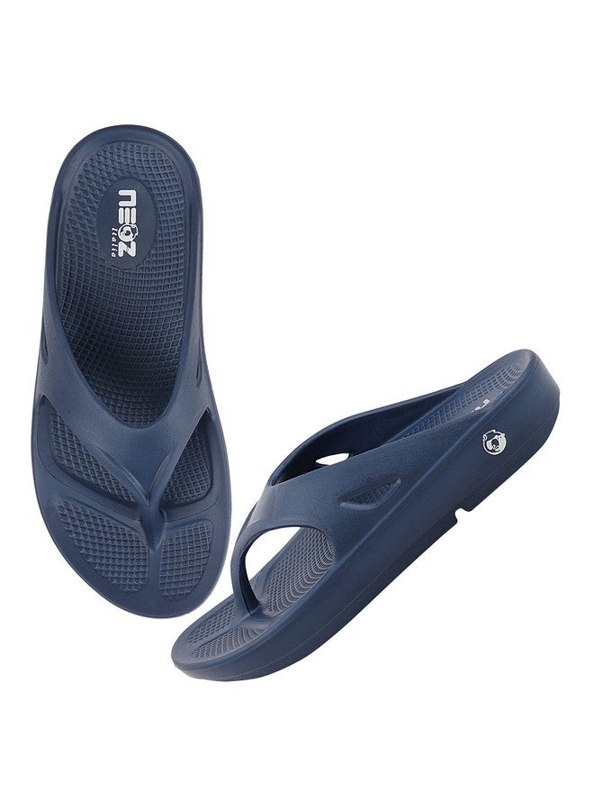 Neoz Ultra Soft Women's Slippers with Cushion FootBed for Adult | Comfortable & Light Weight| Stylish & Anti-Skid| Waterproof & Everyday Flip Flops for Ladies/Girls, W-CLASSIC-NVY_7 - Image 2