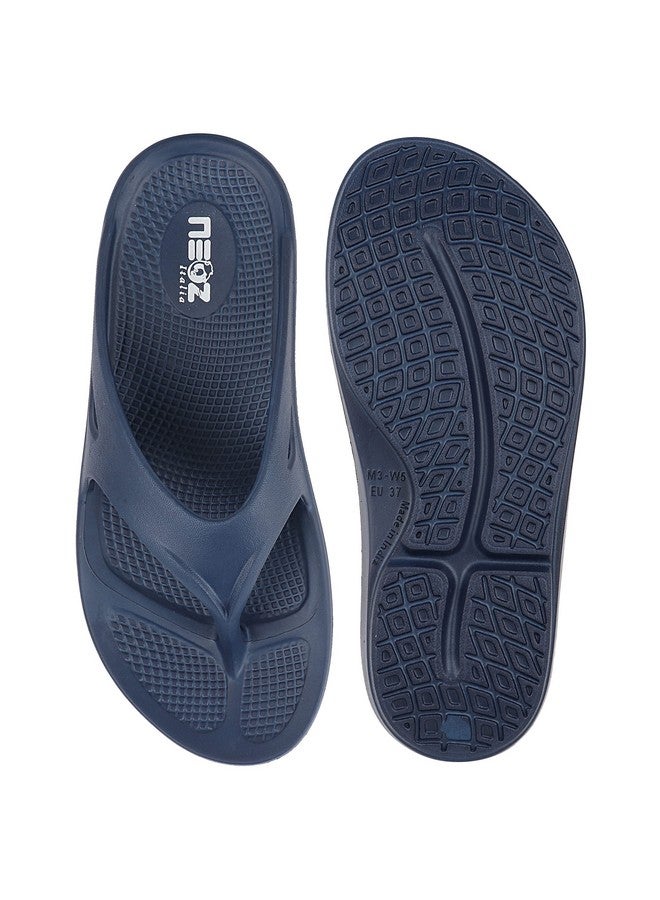 Neoz Ultra Soft Women's Slippers with Cushion FootBed for Adult | Comfortable & Light Weight| Stylish & Anti-Skid| Waterproof & Everyday Flip Flops for Ladies/Girls, W-CLASSIC-NVY_7 - Image 3