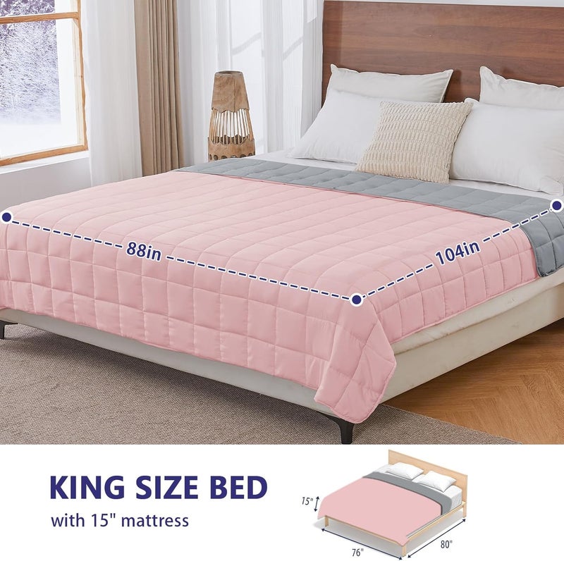 yescool يسكول كيدز ( Kids) بطانية مزودة بوزن (3 أرطال، 36" × 48"، رمادي) – بطانية سميكة مرطبة مثالية للنوم، مناسبة للأوزان بين 20 و40 رطل، قابلة للغسيل في الغسالة. - Image 2