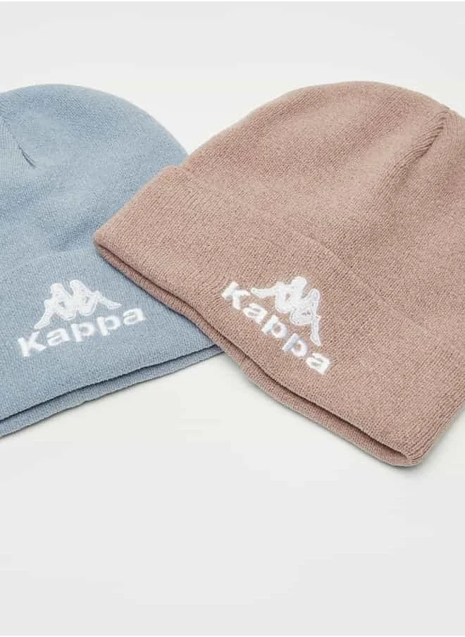 Kappa Set of 2 - Kappa Logo Embroidered Beanie Cap