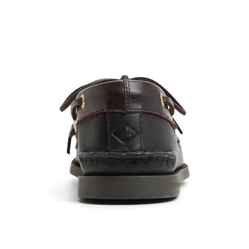 Sperry Men's Authentic Original™ 2-Eye Boat Shoe, Black/Amaretto, 7 - Image 4