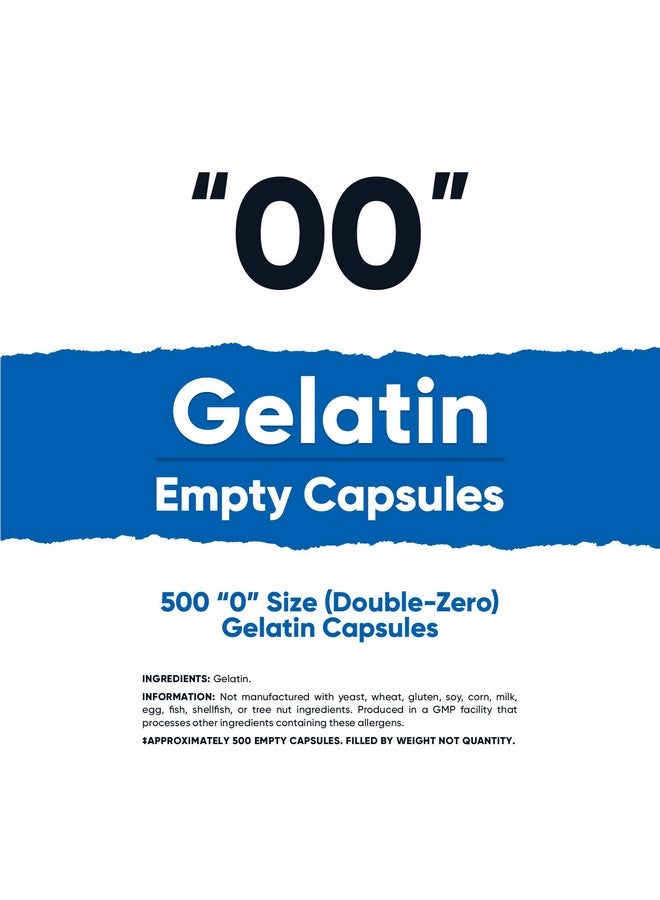 Nutricost Empty Capsules Size 00-500 Clear Empty Gelatin Capsules - Kosher Certified, Non-GMO, Soy Free, Gluten Free - Image 2