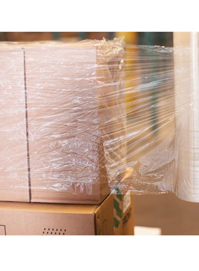 Heavy Duty Pallet Stretch Wrap Roll - Industrial Packaging Cling Film, 650gm, 3 Rolls - Image 4