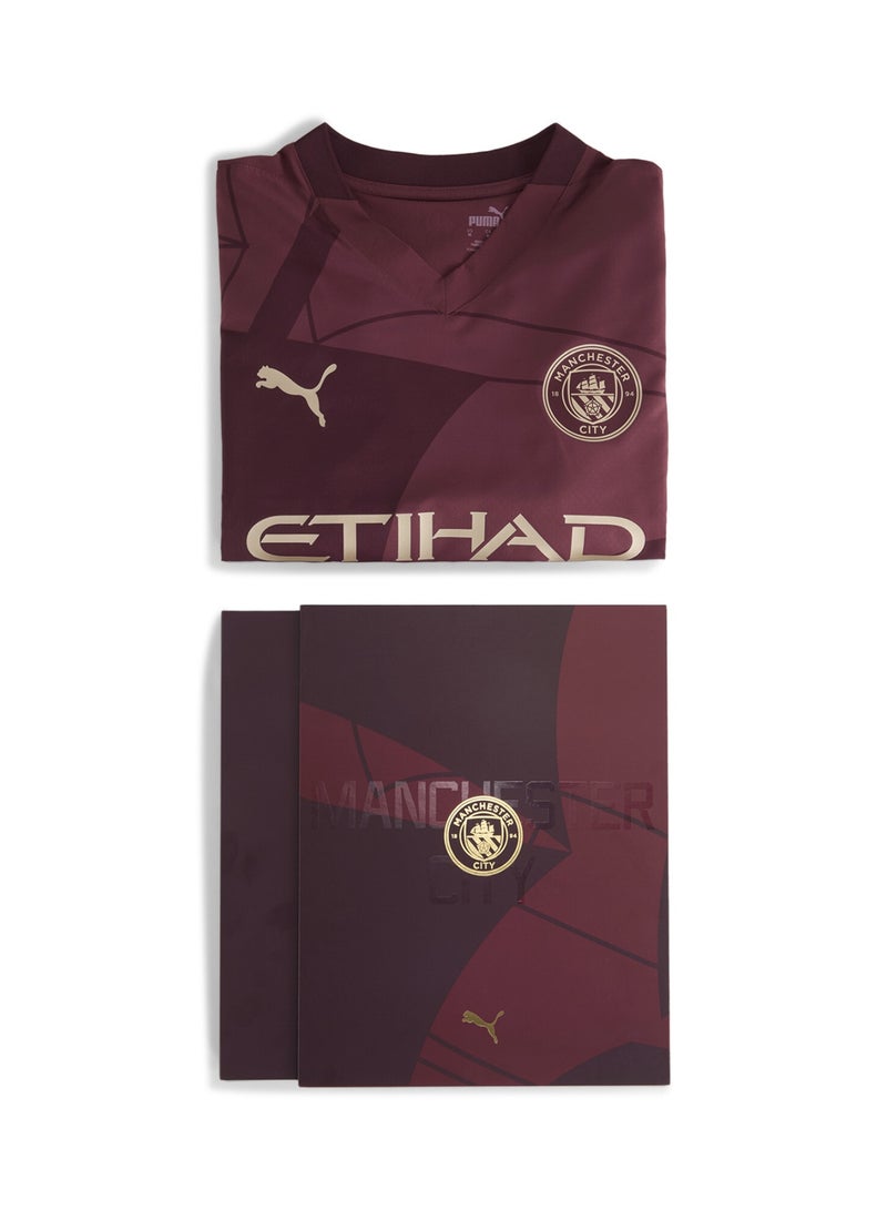 PUMA Manchester City Mens Red 24/25 Authentic Third Jersey - Image 4