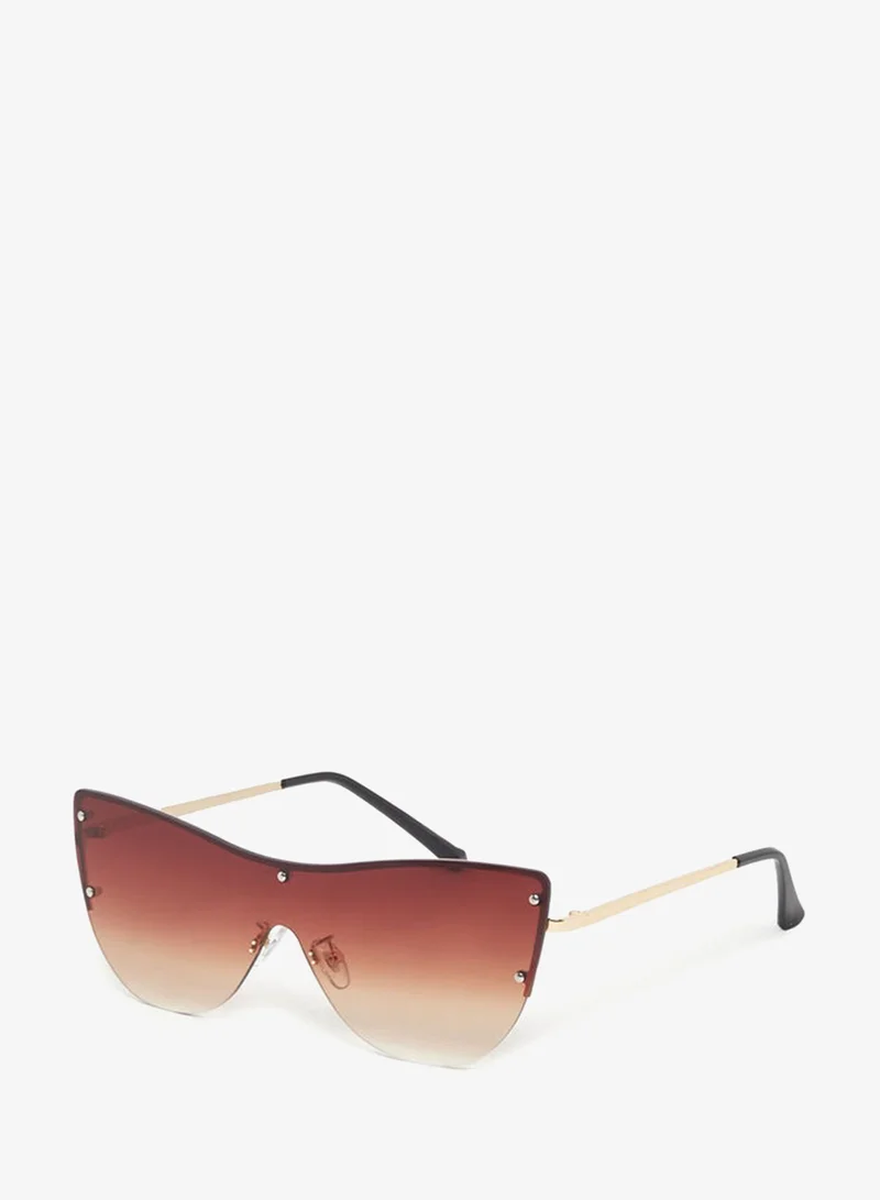 Styli  Styli Tinted Half Rim Cat Eye Sunglasses for Women | Best Price UAE
