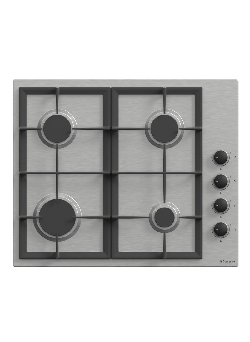 Starway Starway 4 Burners Side keys Built in Cooker, 60x52 cm, Heavy Duty, Auto Burn, Total Safety, Easy to Clean, Wide Stand  - Image 1