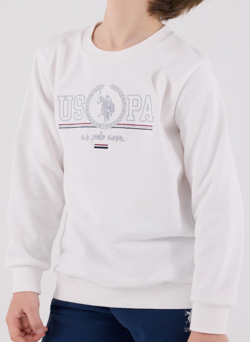 U.S. Polo Assn. Boys White 2-Piece Set - Image 4