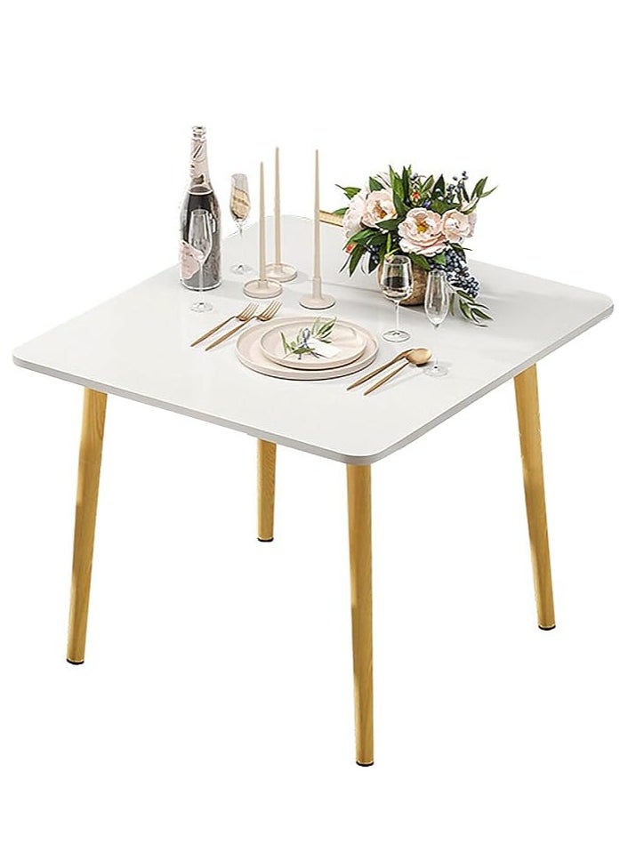 Generic - Modern Dining Table Coffee Table Kitchen Table with Solid Wooden Legs for Living Room Kitchen Dining Room Lounging Cafeterias (Square, 80 * 80 * 73CM) - Image 1