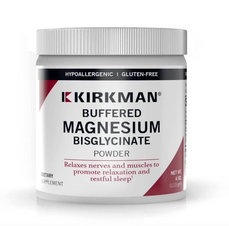 Buffered Magnesium Bisglycinate Powder 4 oz Relaxes Nerves Muscles Prompts Restful Sleep Hypoallergenic