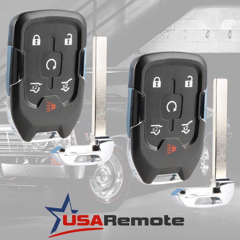 USARemote Smart Key Fob Keyless Entry Remote fits 2015-2020 Chevy Suburban/Tahoe/GMC Yukon + Yukon XL (HYQ1AA, 13580802), Set of 2 - Image 2